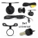 Central Multimídia Android 2 Din Captiva 2008/15 Câmera Ré Preto