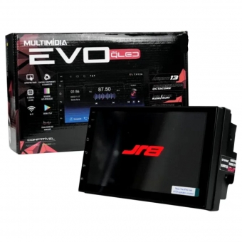 Kit Central Multimídia EvoX Octacore Kwid 4k Qled 4+64gb