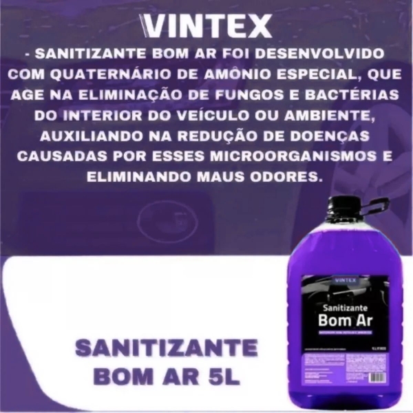 Sanitizante Aromatizante Bom Ar Automotivo 5l Vonixx Vintex