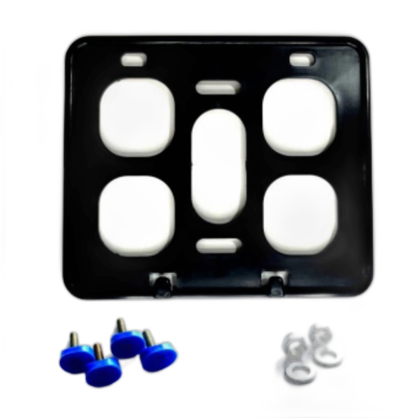 kit 10 Suportes Para Placa De Moto Completo Padrão Mercosul