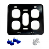 kit 10 Suportes Para Placa De Moto Completo Padrão Mercosul