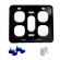 kit 10 Suportes Para Placa De Moto Completo Padrão Mercosul