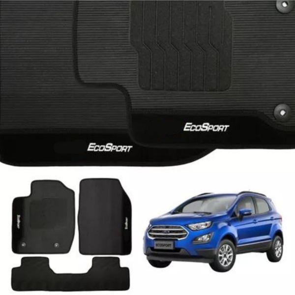 Kit Tapete Emborrachado Ecosport 2003 até 2012 3 Peças