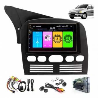 Kit Multimídia Android Palio Siena Strada G1 1996 À 2003 Cam