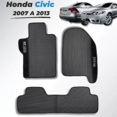 Kit Tapete Emborrachado New Civic 2007 até 2013 3 Peças