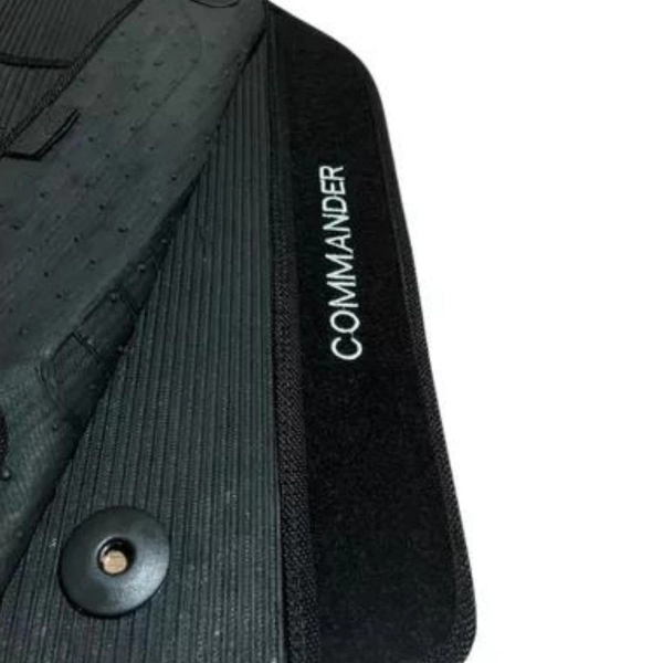 Kit Tapete Emborrachado Jeep Commander 2022 Em Diante 3 Peças