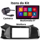 Multimídia Android Carplay 9p 2+32Gb Quadcore Onix Bt Gps Yt