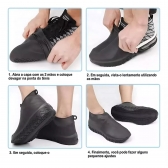 Capa Sapato Impermeável Silicone Tênis Chuva Motoboy Preto - P