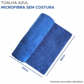 Toalha Microfibra Sem Costura Multiuso 40x40cm 350gsm Vonixx