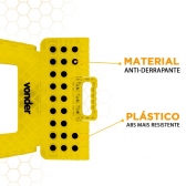 Banqueta Banquinho De Plástico Dobrável 45cm 150kg Com Alça