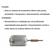 Motor Trava Eletrica Fechadura Gol Voyage Saveiro G5 12v