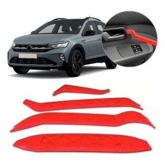 Kit com 4 Espátulas Para Remoção Painel Molduras Grampos