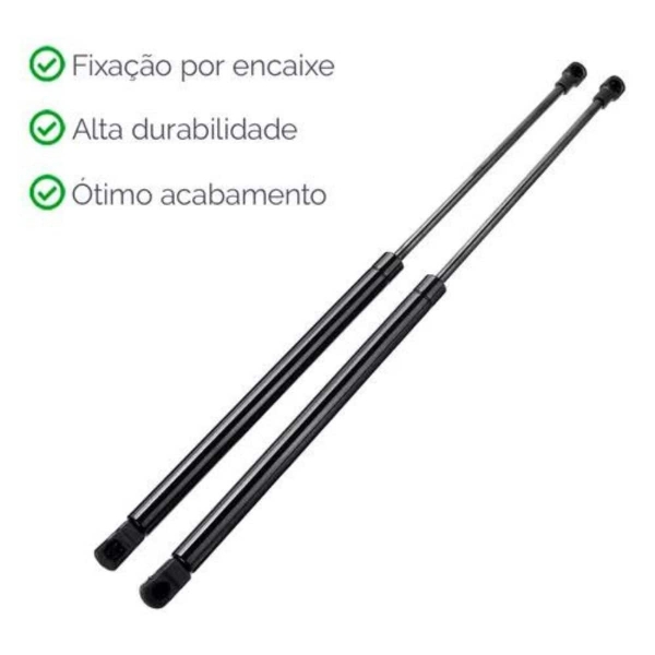 Par Amortecedor Tampa Traseira Porta Mala Gol G2 C/ Limpador