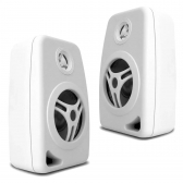 Kit Amplificador 600w Pro Som Ambiente + 8 Caixas Parede Branca
