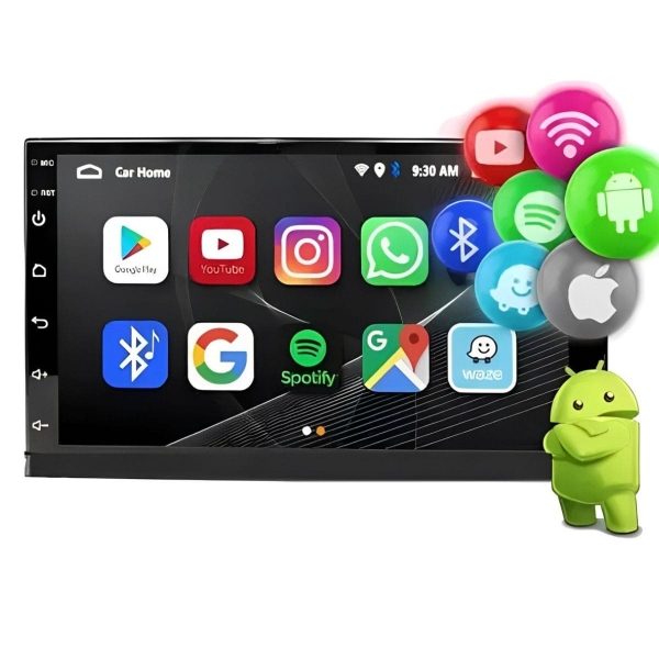 Central Multimidia Android Auto Onix Moldura + Câm