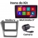 Multimídia Android Carplay 9p 2+32Gb Spacefox Quadcore Gps Bt