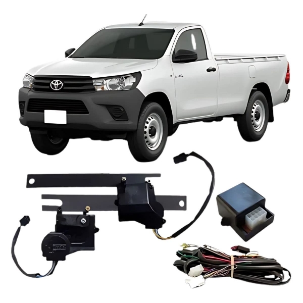 Kit Trava Elétrica Dedicada Toyota Nova Hilux 2P Tragial