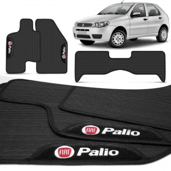 Tapete De Borracha Fiat Palio 1996 Até 2007 3 Peças