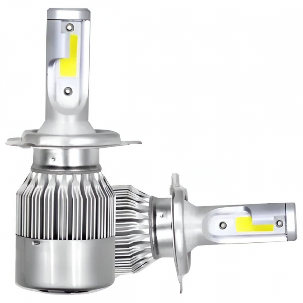 Par Lâmpada Super Led Mini H4 6500k 20000 Lumens 30w
