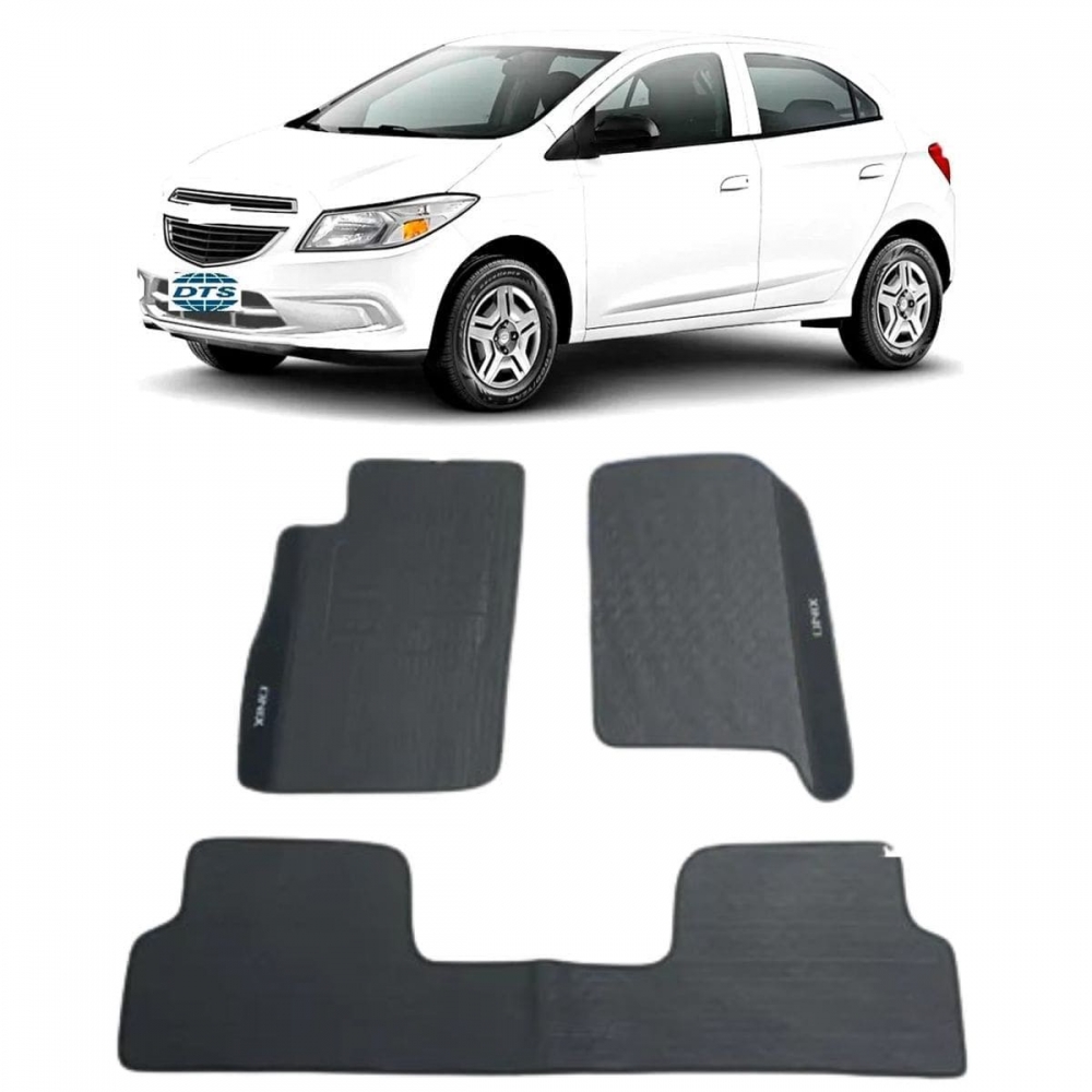 Kit Tapete Emborrachado Onix 2012 a 2017 3 Peças