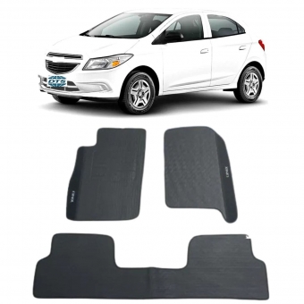 Kit Tapete Emborrachado Onix 2012 a 2017 3 Peças