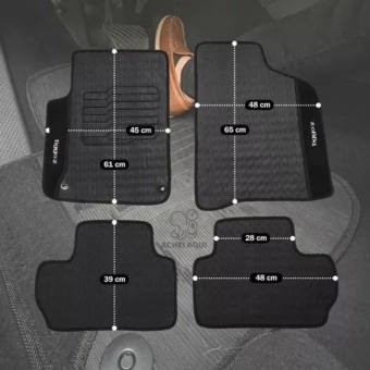 Kit Tapete Emborrachado Cherry Tiggo 2 2018 Até 2021 4 Peças