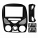 Central Multimídia 2 Din Mp5 Palio G2 Câmera Moldura PT