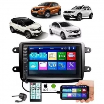 Central Multimídia Renault Duster Sandero Logan Oroch Kwid