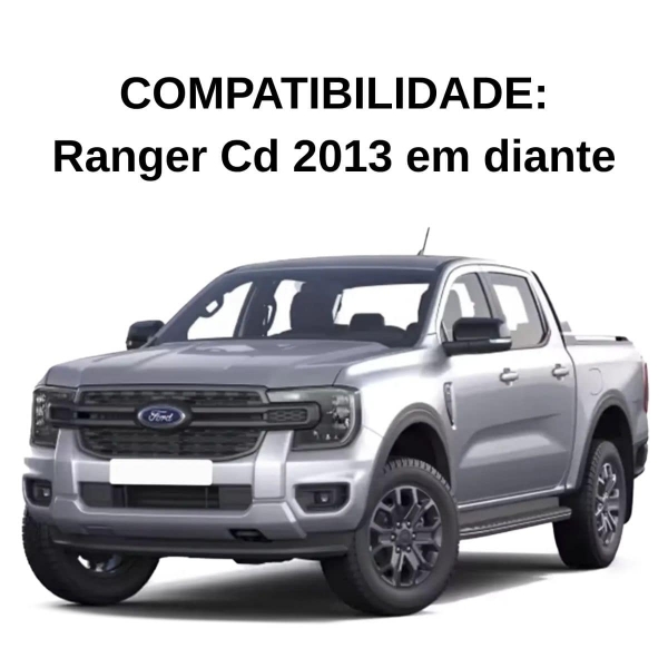 Kit Tapete Emborrachado Ranger Cd 2013 em Diante 3 Peças