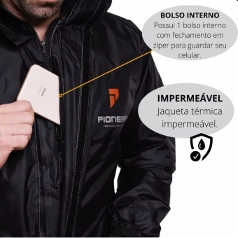Jaqueta Moto Térmica E Impermeável Feminina Para Chuva E Frio