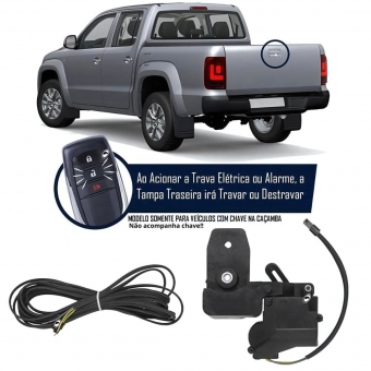 Trava Elétrica Caçamba Amarok 2010 em Diante Tampa Traseira Tragial PAKTVWMN028