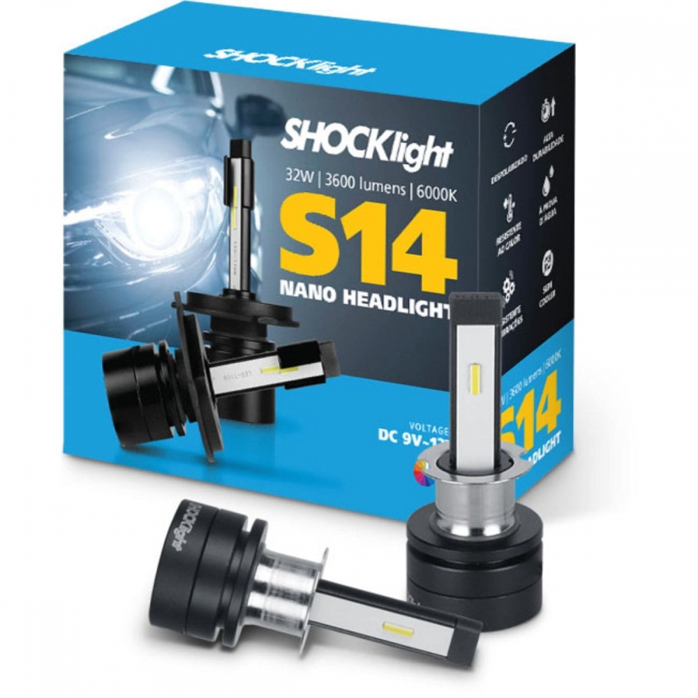 Lâmpada Super Led S14 Shocklight Nano 6000k 12V 32W 3600LM - H3