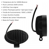 Farol de Milha Oval Led 144W Automotivo Briwax FF-Y1144W
