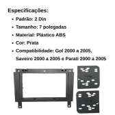 Central Multimídia 2 Din Mp5 Parati G3 Câmera Moldura Tela PT
