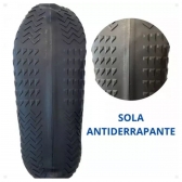 Capa Sapato Impermeável Silicone Tênis Chuva Motoboy Preto - M