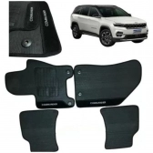 Kit Tapete Emborrachado Jeep Commander 2022 Em Diante 3 Peças