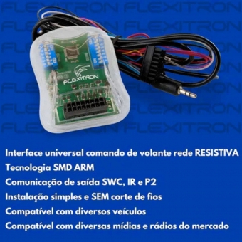 Interface De Volante Flexitron Fiv Swc Universal Resistiva