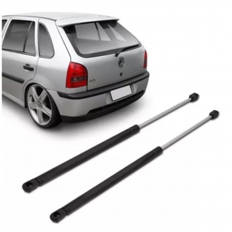 Par Amortecedor Tampa Trase Porta Mala Gol G3 G4 C/ Limpador