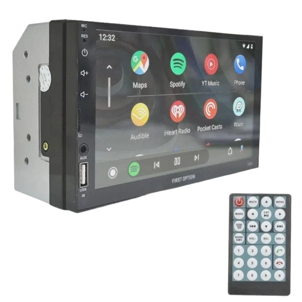 Central Multimídia 2 Din Mp5 GM Prisma G2 Câmera Moldura Tela