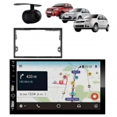 Central Multimídia Carplay Android Polo Hatch Moldura + Câmera