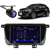 Central Multimidia Android Auto Nissan Kicks Moldura + Câm BP