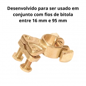 Kit 10 Terminais De Bateria Universal Sapão 95 Mm Conector Carro