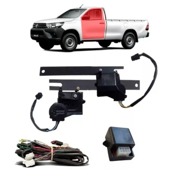 Kit Trava Elétrica Dedicada Toyota Nova Hilux 2P Tragial