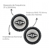 Kit Fácil Leson Alto Falantes 6 Pol Quadriaxial 6x9 Pol 280w