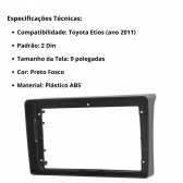 Central Multimídia Android 2 Din Toyota Etios Moldura 9