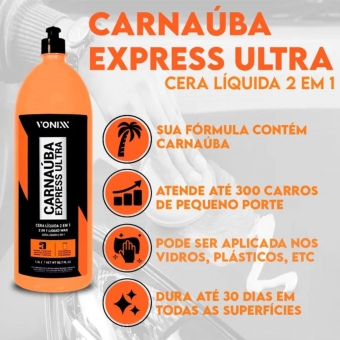 Carnaúba Express Ultra Vonixx Pinturas E Plásticos 1,5L