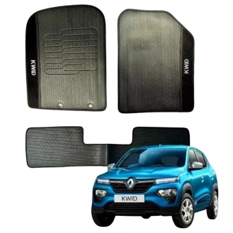 Kit Tapete Emborrachado Renault Kwid 2017 Até 2025 3 Peças