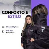 Capa De Chuva Em Nylon Moto Motoqueiro Impermeável Pioneira - Feminino