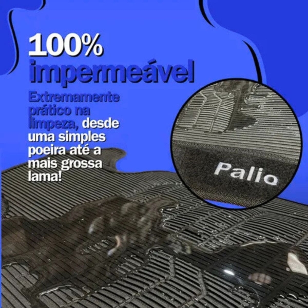 Kit Tapete Emborrachado Fox 2017 em Diante 4 Peças