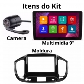 Multimídia Android Carplay 9p 2+32Gb Quadcore Uno BP Gps Bt